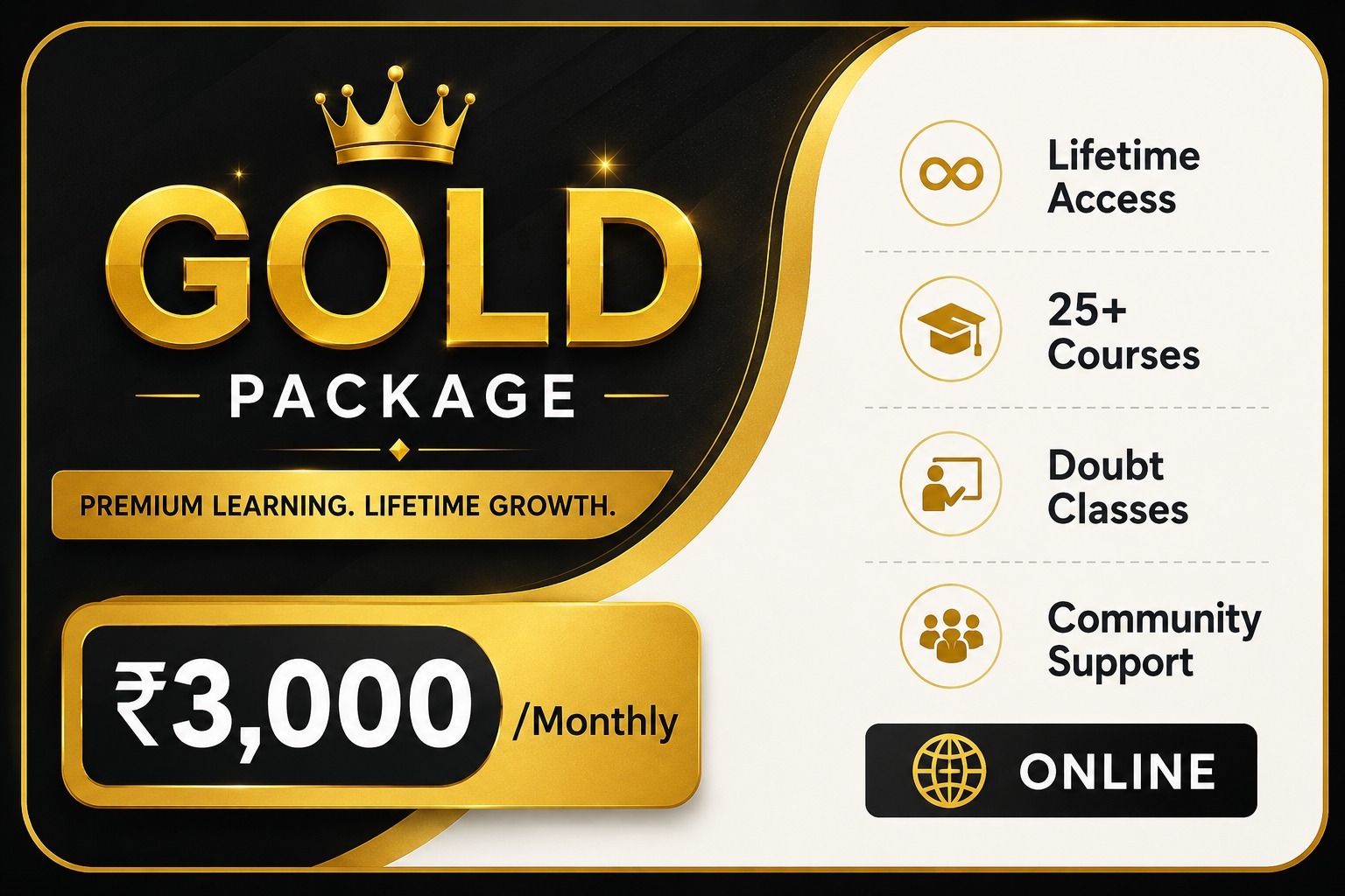 Gold Package 3000 monthly